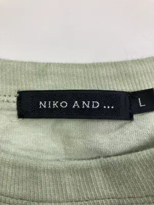 niko and .../ニコアンド/Tシャツ/カットソー/トップス/ライトグリーン/L