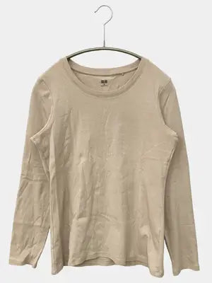 UNIQLO/ユニクロ/Tシャツ/カットソー/トップス/ベージュ/M