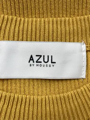 AZUL by MOUSSY/アズールバイマウジー/ニット/セーター/トップス/イエロー/M