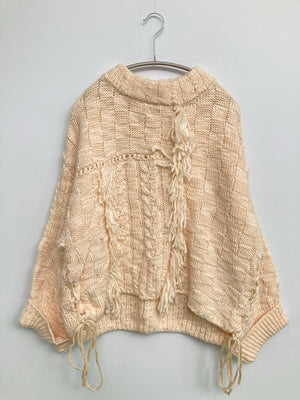 JEANASIS/ジーナシス/ニット/セーター/トップス/アイボリー/F