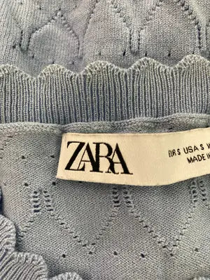 ZARA/ザラ/カーディガン/ボレロ/トップス/スカイブルー/USA S