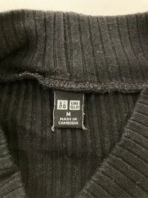 UNIQLO/ユニクロ/Tシャツ/カットソー/トップス/ブラック/M