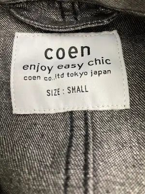 coen/コーエン/デニムジャケット/ジャケット/アウター/ブラック/SWALL