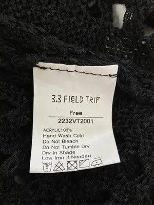 3,3 FIELD TRIP/スリースリーフィールドトリップ/ベスト/トップス/ブラック/ONE SIZE