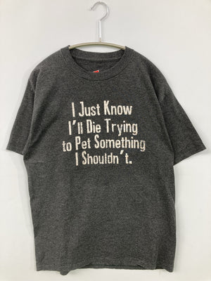 Hanes/ヘインズ/Tシャツ/カットソー/トップス/ブラック/M