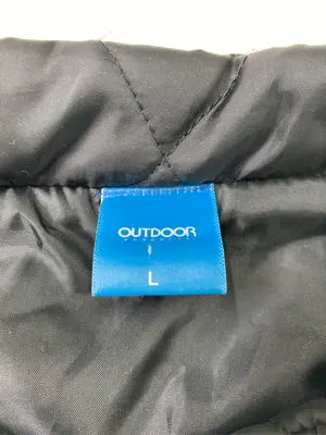 OUTDOOR/アウトドア/ダウンベスト/ジャケット/アウター/ブラック/L