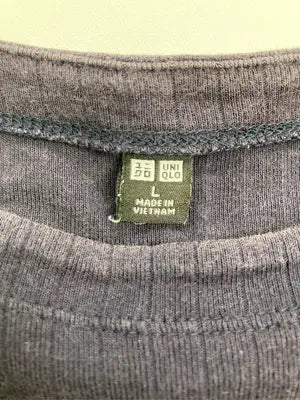 UNIQLO/ユニクロ/Tシャツ/カットソー/トップス/パープル/L
