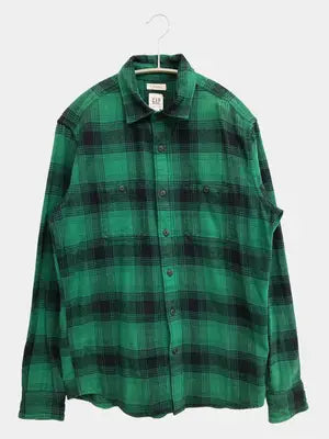 GAP/ギャップ/シャツ/ブラウス/トップス/グリーン/XS