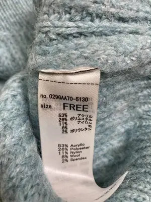 MOUSSY/マウジー/ニット/セーター/トップス/スカイブルー/F