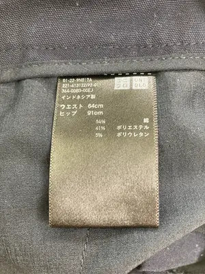 UNIQLO/ユニクロ/スラックス/パンツ/ブラック/ウエスト64cm ヒップ91cm