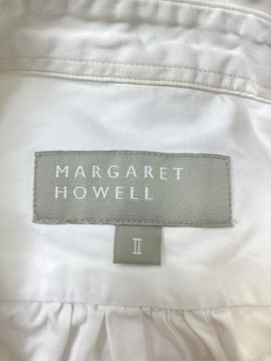 MARGARET HOWELL/マーガレットハウエル/シャツ/ブラウス/トップス/ホワイト/Ⅱ