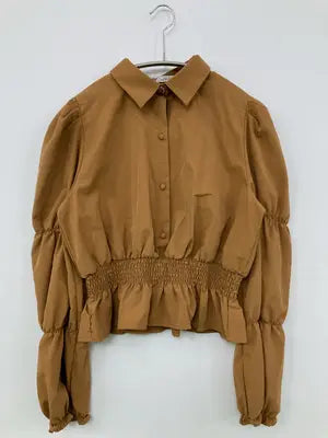 ZARA/ザラ/シャツ/ブラウス/トップス/ブラウン/EUR S