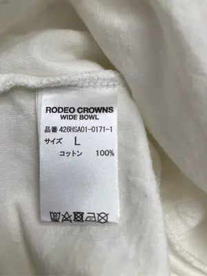 RODEO CROWNS/ロデオクラウンズ/Tシャツ/カットソー/トップス/ホワイト/L