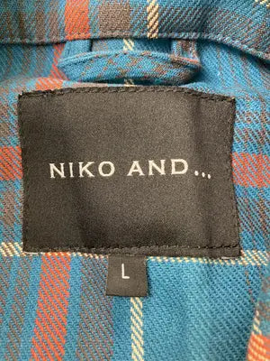 niko and .../ニコアンド/シャツ/ブラウス/トップス/ブルー/L