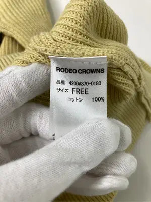 RODEO CROWNS/ロデオクラウンズ/ニット/セーター/トップス/イエロー/FREE