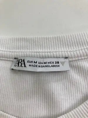 ZARA/ザラ/Tシャツ/カットソー/トップス/ホワイト/M
