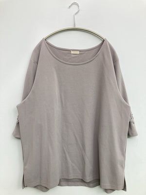 noannu/ノアンヌ/Tシャツ/カットソー/トップス/ベージュ/5L