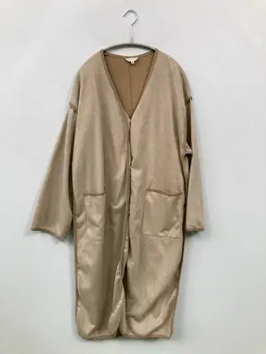 THE SHOP TK/ザショップティーケー/ノーカラーコート/ジャケット/アウター/ベージュ/M