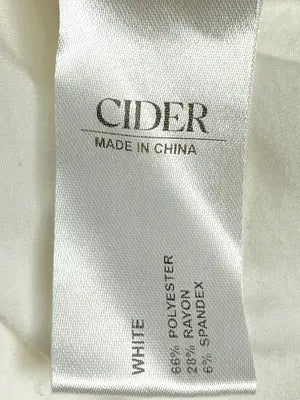CIDER/サイダー/Tシャツ/カットソー/トップス/ホワイト/M