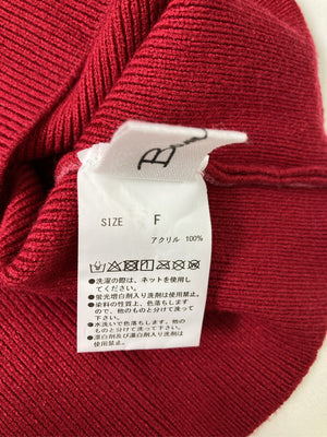Bamboo2/バンブーツー/ニット/セーター/トップス/レッド/F