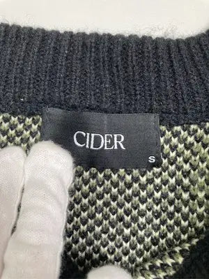 CIDER/サイダー/ニット/セーター/トップス/ブラック/S
