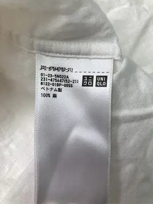 UNIQLO/ユニクロ/シャツ/ブラウス/トップス/ホワイト/S