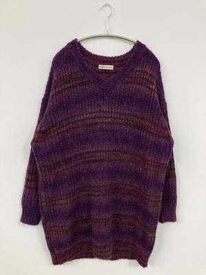RODEO CROWNS/ロデオクラウンズ/ニット/セーター/トップス/パープル/FREE
