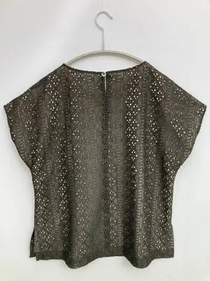 les Deuk Magots/Tシャツ/カットソー/トップス/ブラック/M  バスト79～87　身長154～162