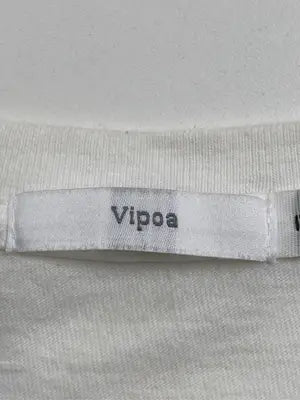 Vipoa/ヴィポア/Tシャツ/カットソー/トップス/ホワイト/L