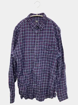 UNIQLO/ユニクロ/シャツ/ブラウス/トップス/ネイビー/L