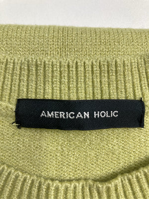 AMERICAN HOLIC/アメリカンホリック/ニット/セーター/トップス/イエロー/F