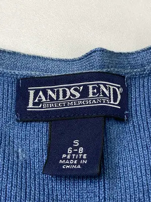 LANDS' END/ランズエンド/カーディガン/ボレロ/トップス/ブルー/S