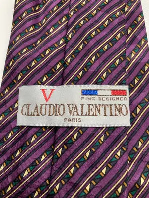 CLAUDIO VALENTINO/クラウディオヴァレンティノ/ネクタイ/ファッション雑貨/パープル