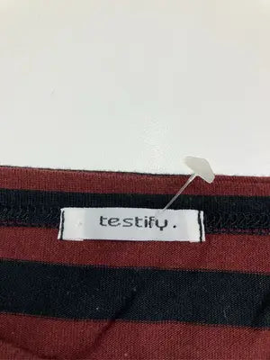 TESTIFY/テスティファイ/Tシャツ/カットソー/トップス/レッド/M