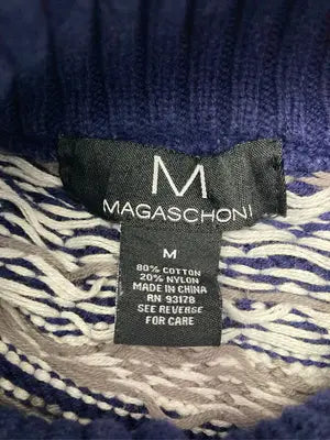MAGASCHONI/ニット/セーター/トップス/ネイビー/M