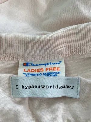E hyphen world gallery×Champion/Tシャツ/カットソー/トップス/ピンク/F