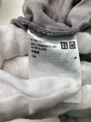 UNIQLO/ユニクロ/Tシャツ/カットソー/トップス/グレー/L