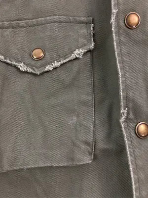 ZARA BASIC/ザラベーシック/ミリタリージャケット/ジャケット/アウター/グリーン/USA L