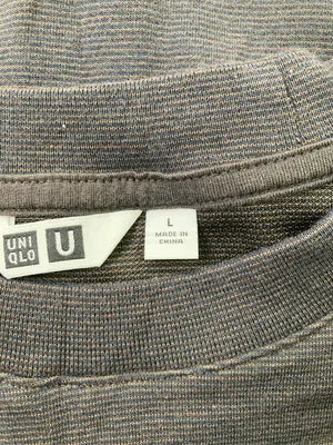 UNIQLO U/ユニクロユー/Tシャツ/カットソー/トップス/ブラック/L