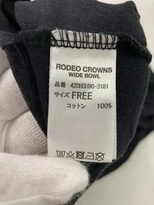 RODEO CROWNS/ロデオクラウンズ/Tシャツ/カットソー/トップス/ブラック/FREE