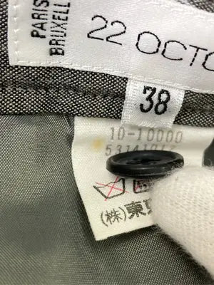 22 OCTOBRE/ヴァンドゥーオクトーブル/スラックス/パンツ/グレー/38