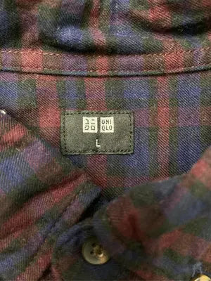 UNIQLO/ユニクロ/シャツ/ブラウス/トップス/ネイビー/L