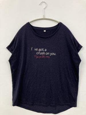 Tシャツ/カットソー/トップス/ネイビー/M