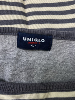 UNIQLO/ユニクロ/Tシャツ/カットソー/トップス/グレー/L