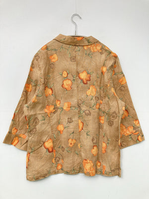 Ladies Fashion/シャツ/ブラウス/トップス/ブラウン/L