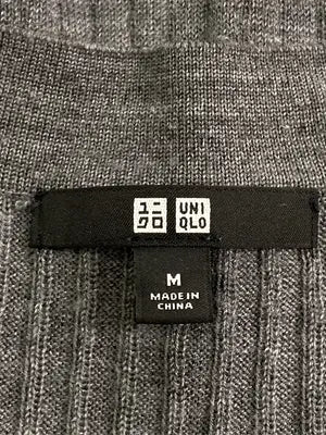 UNIQLO/ユニクロ/ニット/セーター/トップス/グレー/M