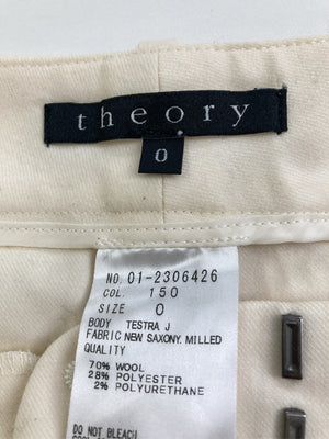 Theory/セオリー/スラックス/パンツ/アイボリー/0