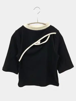 Adoon plain/アドーンプレーン/Tシャツ/カットソー/トップス/ブラック/F