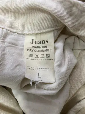 JEANS/ジーンズ/デニムパンツ/パンツ/アイボリー/L