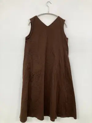 UNIQLO/ユニクロ/ワンピース/ワンピース/ドレス/ブラウン/L